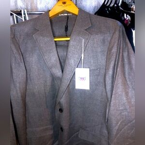 NWT Thom Hudson Men’s 42R Suit Jacket Italian Silk & Wool Sport Coat Blazer